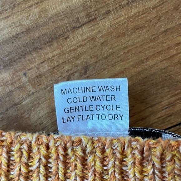 Flax Heathered Cotton Long Sleeve Boxy Tunic Sweater in Marigold Orange - Picture 6 of 9